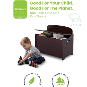 Boîte à jouets Deluxe pour enfants en chocolat noir - Product Image 3