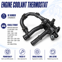 Termostato de Refrigeración del Motor para Mercedes Benz OE 2742000215, Compatible con Aplicaciones de Vehículos, Suministro al por Mayor para Compras al por Mayor