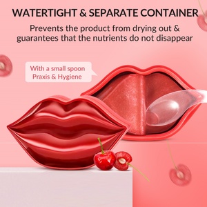 Masque hydratant pour les lèvres au collagène de cerise, hydrate et soulage la sécheresse de la peau des lèvres, baume réparateur pour les lèvres - Product Image 5