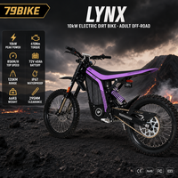 Moto tout-terrain électrique 79bike LYNX pour adultes, 10000W, 72V, batterie lithium NMC, moto électrique tout-terrain, taille adulte, motocross, couple de 410 Nm, sortie d'usine