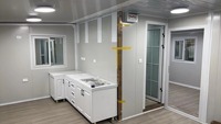 Casa Móvil Prefabricada Portátil Expandible Lista para Usar, Casa Contenedor Plegable de Fácil Transporte, Panel Sándwich de Acero