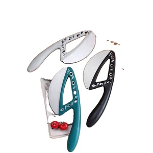 New Stainless Steel Pizza With Protective Sheath Semi-Circular Herb Cutter Multi-Purpose Kitchen Baking Tool - Product Image 3