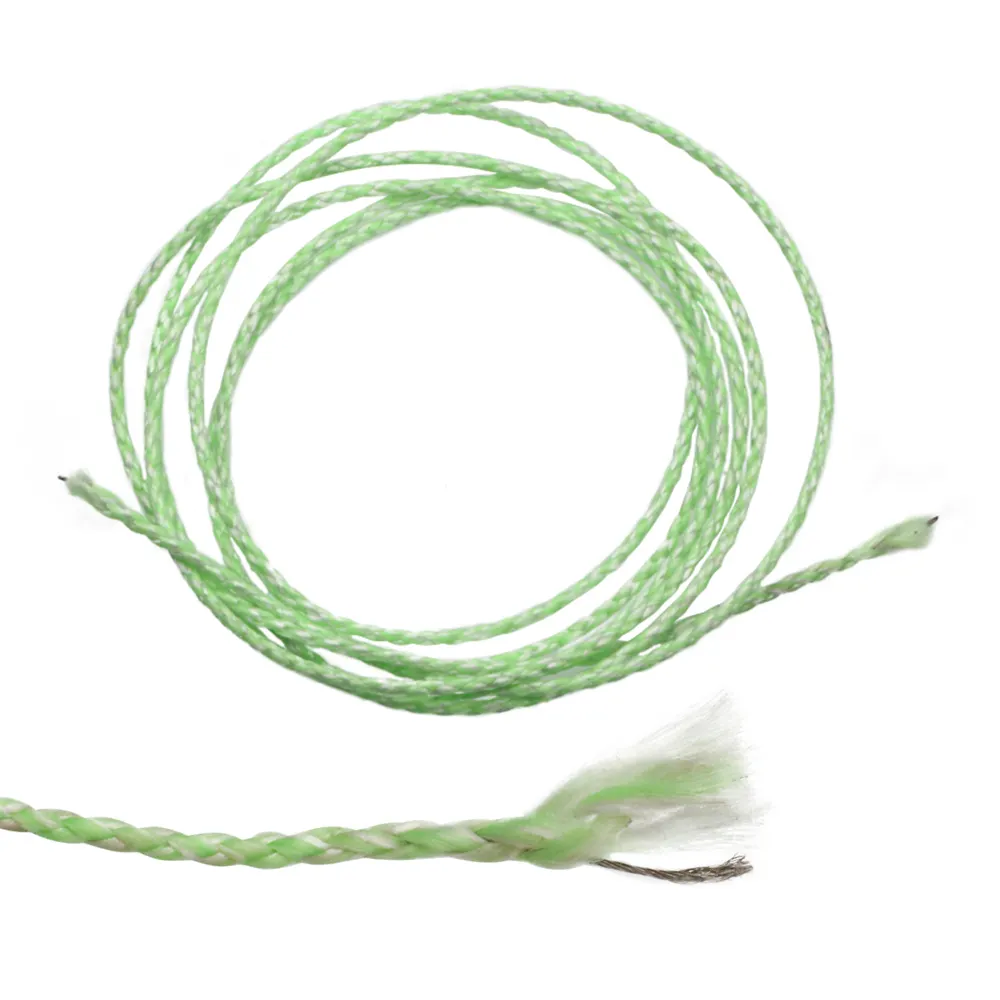 90/120/150LB Luminous PE Assist Line 7*7 Stainless Steel Wire Core High Strength 8 Strands Braided Green Fishing Line