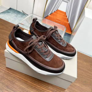 รองเท้าลำลองผู้ชายระดับไฮเอนด์ สไตล์ใหม่สำหรับฤดูใบไม้ผลิและฤดูใบไม้ร่วง หนังฟรอสต์ ระบายอากาศได้ดี พื้นหนา เพิ่มความสูง เหมาะสำหรับเดิน - Product Image 6