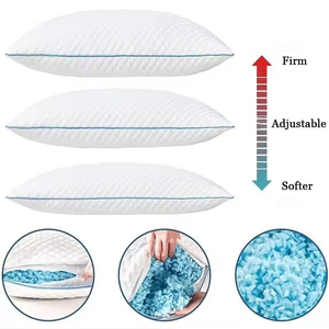 Artículos para el hogar, almohadas de cama tamaño Queen para dormir, almohada ajustable de espuma viscoelástica de corte cruzado para dormir - Product Image 2