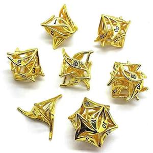 Ensemble de dés de jeu de rôle en acrylique polyédrique pour la vente en gros, Dungeons and Dragons, modèle de couleurs mélangées AC-BL10-16, emballage personnalisé - Product Image 3