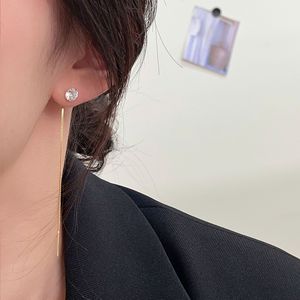 S925 Sterling <b>Silver</b> <b>Stud</b> Earrings Hexagon Claw Setting Platinum Plated For Women Everyday Wear - Product Image 3
