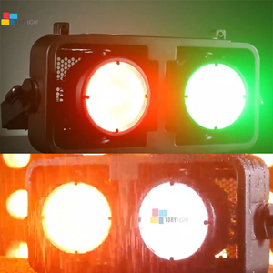 ไฟเวทีดีเจ2ตาขนาดเล็ก RGBW LED DMX Ip65ขยับได้ไฟเวที DJ สั่นได้600W กันน้ำ - Product Image 2