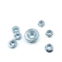 DIN 6923 Hexagonal Flange Nuts with Serrated Face Integrated Washer Type Serrated Flange Nuts for Metal Structure Fastening