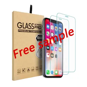 Private Label Premium 9H 2.5D Tempered Glass Screen Film For Apple Iphone 13 12 14 Pro Max Screen Protector With Oem Service