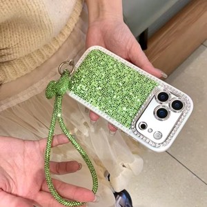 <span class=keywords><strong>Coque</strong></span> de téléphone avec bracelet diamanté pour appareil photo, compatible <span class=keywords><strong>iPhone</strong></span> 16 15 14 13 12 <span class=keywords><strong>11</strong></span> Pro Max, et films de protection <span class=keywords><strong>en</strong></span> <span class=keywords><strong>verre</strong></span> pour objectif. - Product Image 4