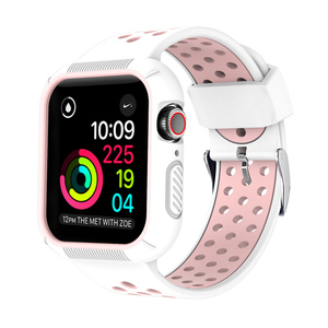 De silicona resistente <span class=keywords><strong>funda</strong></span> con correa de reloj Bandas de silicona <span class=keywords><strong>Apple</strong></span> <span class=keywords><strong>Watch</strong></span> Correa 38 40 42 44MM - Product Image 4