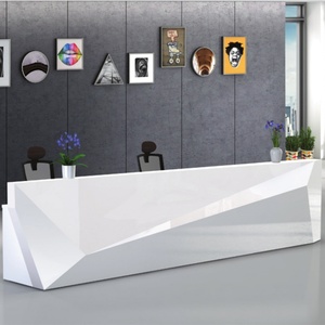 Bureau de réception rond blanc moderne de luxe pour bureau, hôtel, salon de beauté, supermarché et hôpital - Product Image 5