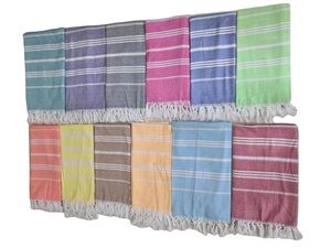 Ailuoha-Toalla de playa de algodón turco personalizado Peshtemals 100% toallas de algodón Turquía Hammam <span class=keywords><strong>Peshtemal</strong></span> al por mayor Pestemal Fouta Sarong - Product Image 2