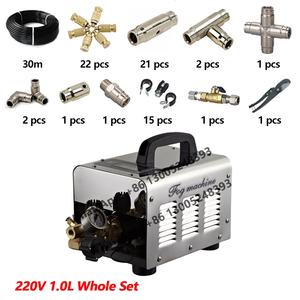 110V/220V 1L/min comercial al aire libre de alta presión máquina de niebla sistema de refrigeración por agua humidificador con Kit de boquilla de pulverización - Product Image 2