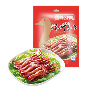 Wenzhou Spezialität Snacks Xiuwen frische Enten zungen sauce-aromatisierte Enten zunge frisches Halbfertig futter - Product Image 1