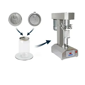 Semi Automatic Table Type Pop Aluminum Plastic Oil Tin Can Seamer Sealing Machine For Beer