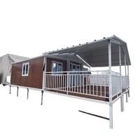 Maison modulaire préfabriquée OEM personnalisée, panneau sandwich en acier, bureau de chantier portable, dortoir pour travailleurs, hébergement de campement, certifié CE