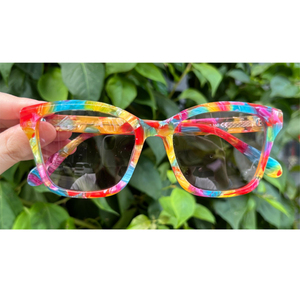 แว่นกันแดด AT8021 ดีไซน์ใหม่ หรูหรา ทำมือ สำหรับผู้หญิงและผู้ชาย ป้องกันรังสียูวี 400 หลายสี กรอบอะซิเตท แว่นกันแดดแบบมีเฉดสี - Product Image 1