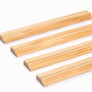 Juego de 4 soportes de <span class=keywords><strong>dominó</strong></span> de madera de pino personalizados ecológicos, soportes de bandeja, estantes de Mahjong modernos, carteles de pared, madera grabada a mano - Product Image 3