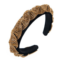 Serre-tête Tendance et Magnifique en Strass de Cristal, Grande Version, Accessoire Cheveux pour Femme, Idéal pour le Lavage du Visage