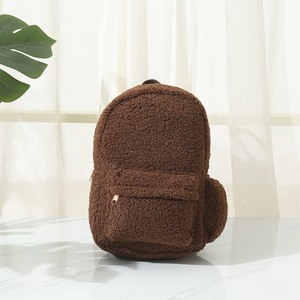 Teenager Mädchen Plüsch niedlichen weichen Teddy Schul rucksack Gürtel tasche Mode Sporttasche Frauen Sherpa Rucksäcke - Product Image 2