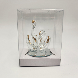 Персонализированные сувенирные подарки украшения Хрустальный Лебедь животных для свадебных сувениров - Product Image 3