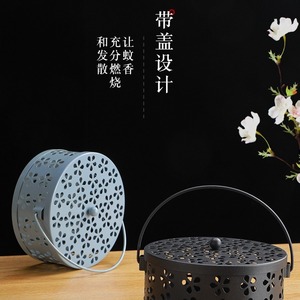 Autonomy <b>Mosquito</b> <b>Coil</b> Box Iron Art Heat Resistant Indoor Outdoor Use - Product Image 3