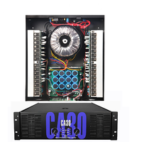 Amplificador Profesional CA20, Amplificador de Clase H para DJ, 1200 W, 2 Canales, Altavoz para Karaoke, Subwoofer