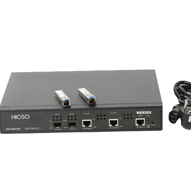 Professional China manufacturer 2 pon Olt Fiber Optic Equipment Epon olt 2 port