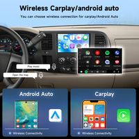Stereo Mobil Podofo Qualcomm 8 Core 9'' untuk Chevrolet Silverado/GMC Yukon 2007-2014 4+64G Wireless CarPlay/Android Auto Grosir
