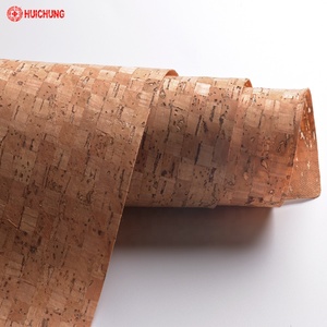 Textile <span class=keywords><strong>en</strong></span> cuir de liège, 50 m, tissu adhésif personnalisé, Grain carré, couleur naturelle, pour chaussures et sacs - Product Image 1