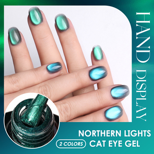 HONEY GIRL Collection d'été 2 couleurs bleu ciel oeil de chat Gel vernis à ongles boîte personnalisée lampe LED Source Style français - Product Image 2