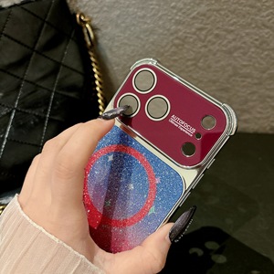 Coque de protection magnétique dégradée à paillettes <span class=keywords><strong>Starlight</strong></span> pour <span class=keywords><strong>iPhone</strong></span> 18 17 Pro Max 16 15 <span class=keywords><strong>14</strong></span> 13 12 avec protection anti-chute aux quatre coins - Product Image 3