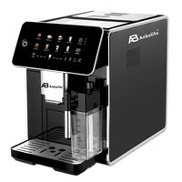 Machine à café expresso Anbolife ETL 15 bars entièrement automatique avec moulin à grains conique, réservoir à lait et écran tactile IMD