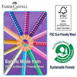 Matite Pastello Sparkle a 12 Colori con Schema Cromatico Macaron, Confezionate in Scatola di Ferro <span class=keywords><strong>FABER</strong></span> CASTELL - Product Image 6