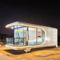 Kits de maisons préfabriquées en acier de luxe Cymdin, conception de capsule spatiale personnalisée pour petite maison, villa incluant une salle de bain