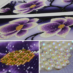 5 pièces/ensemble 5d diamant broderie fleur forme spéciale diamant <span class=keywords><strong>peinture</strong></span> point de croix mosaïque motif strass décor <span class=keywords><strong>triptyque</strong></span> - Product Image 3