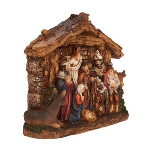 Figurina di <span class=keywords><strong>presepe</strong></span> di natale dipinta a mano Decorchristian Holy Family Figure con Baby Jesus <span class=keywords><strong>presepe</strong></span> Figurine artigianato artistico - Product Image 3