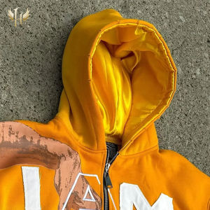 Fabriek Prijs Custom Dtg Grafische Print Borduurwerk Hoodies Gebreide Satijn Gevoerde Patchwork Sweatshirts Logo Fleece Satijn Gevoerd - Product Image 1