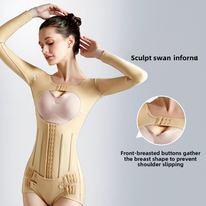 Faja Moldeadora Postoperatoria de Primera Fase con 6 Varillas para Cintura, Abdomen y Brazos, con Soporte de Pecho para Reducción de Senos Secundaria - Product Image 1