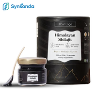 Resina de Shilajit Pura del Himalaya 300mg, Resina de Shilajit de Grado Oro con Complejo de Minerales para Energía, Fuerza e Inmunidad, Set de Regalo