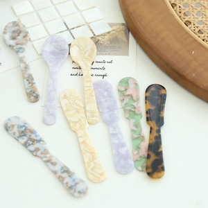 Cuchara de postre francés, vajilla de estilo Retro, cuchara de helado de pastel acrílico, cortador de mantequilla de mermelada, vajilla encantadora, juego de cuchillos de cuchara bonita - Product Image 2