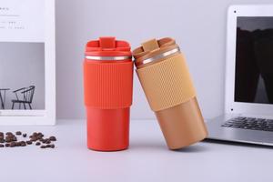 Taza de Café Portátil Moderna Personalizada de 450 ml, Botella Térmica de Acero Inoxidable Aislada para Viajes, Apta para Helados, Agua Hirviendo - Product Image 6
