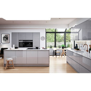 ग्रे चमकदार Trending उत्पादों 2021 नई आगमन रसोई कैबिनेट उच्च चमक दराज पुल संभाल रसोई कैबिनेट - Product Image 4