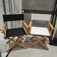Fauteuil pliant d'extérieur en bois massif avec toile, portable, pour loisirs, camping et pêche – Fabricant OEM personnalisé