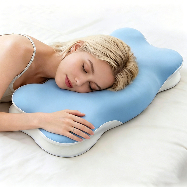 YUE RISE Scientific Neck Support Zones Memory Foam Pillow Multi-Position Ergonomic Bed Pillow for Back Side Stomach Sleepers