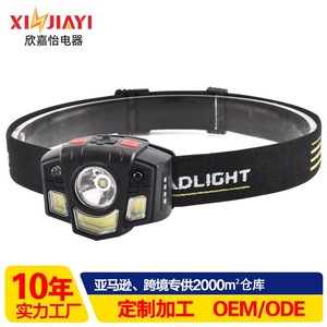 Headlamp Cob <b>Led</b> <b>Rechargeable</b> 2000 Mmah Motion Sensor Rotatable Portable Outdoor <b>Work</b> Fishing <b>Light</b> Up To 50m - Product Image 4
