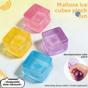 Jouets anti-stress Needoh Squishy Cube de haute qualité à rebond lent, 3 couleurs, jouets à presser en stock, forme ronde Needoh Squishy - Product Image 3