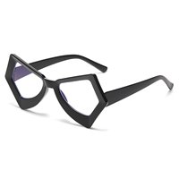 Gafas de Sol de Ojo de Gato Extra Grandes para Mujer, Venta al por Mayor, Juego de 4 Piezas, Montura Completa de PC, Lentes Transparentes, Gafas de Moda para la Calle